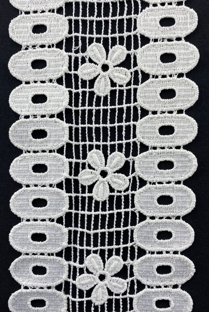 8,5 cm Ham Mat Polyester Güpür Bant