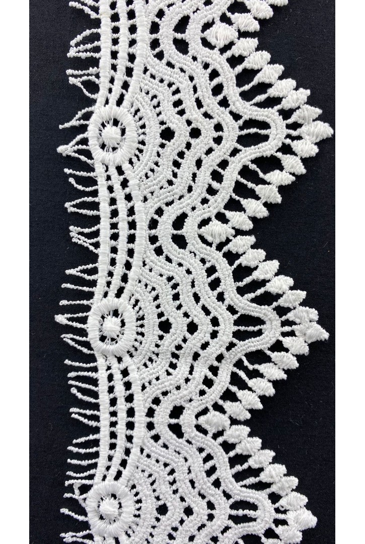 Mat Ham Polyester Güpür Brode Bant, Yerli