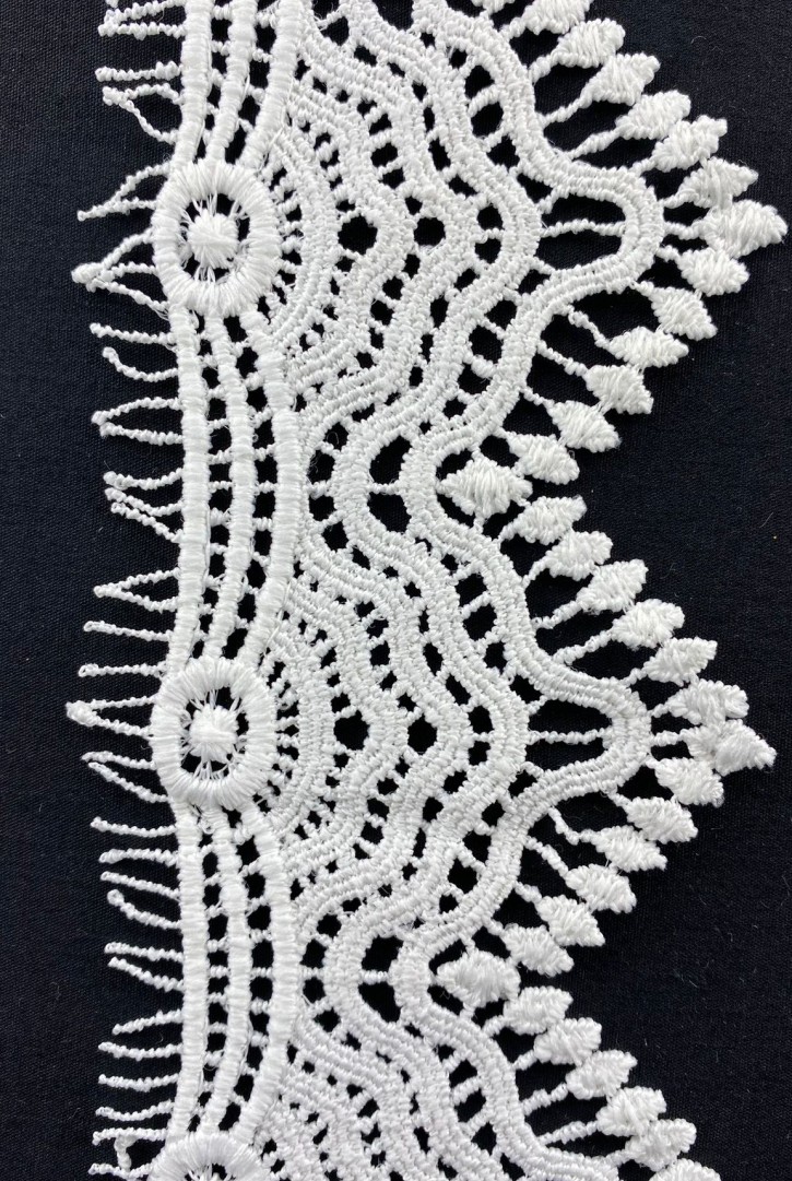 Mat Ham Polyester Güpür Brode Bant, Yerli