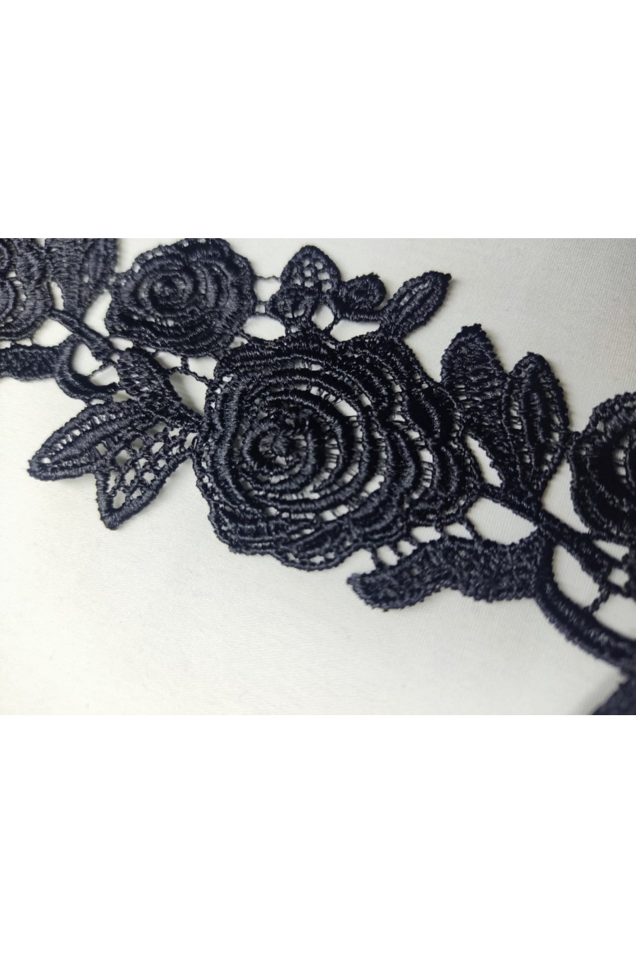 5679 BRODE/YERLİ/BANT/GÜPÜR/PARLAK POLYESTER/SİYAH