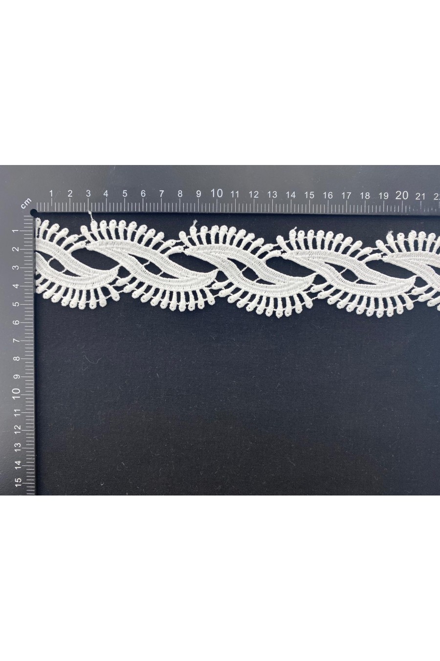 Ham Mat Polyester Güpür Brode Bant, 4 cm