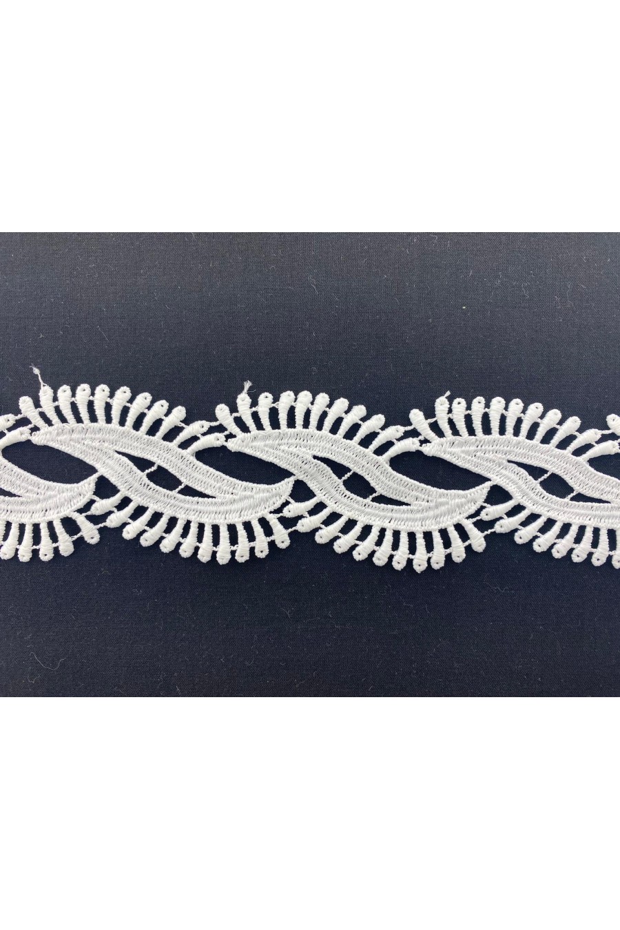 Ham Mat Polyester Güpür Brode Bant, 4 cm