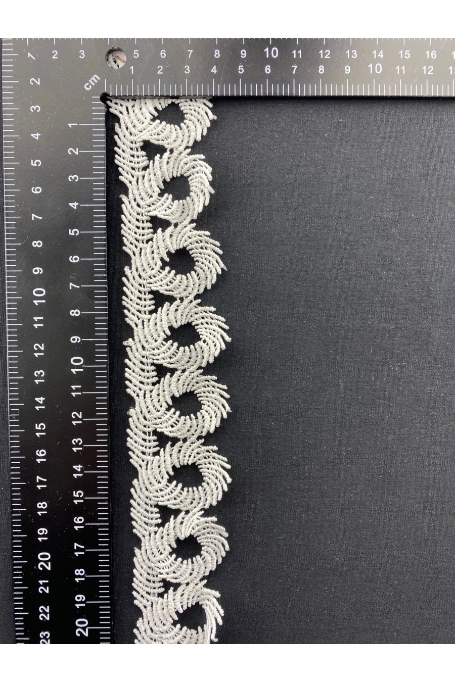 Ham Mat Polyester Güpür Brode Bant, 4 cm