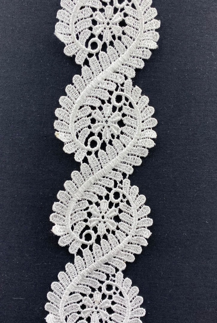 Parlak Ham Polyester Brode Bant, 5.5 cm