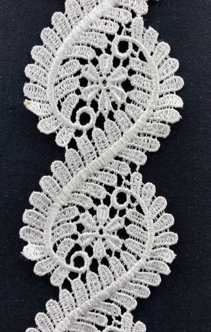 Parlak Ham Polyester Brode Bant, 5.5 cm