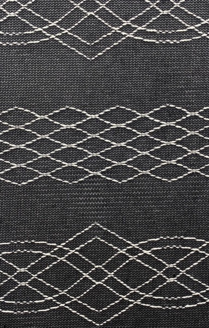 Siyah Pamuk Polyester Dantel, 145 cm