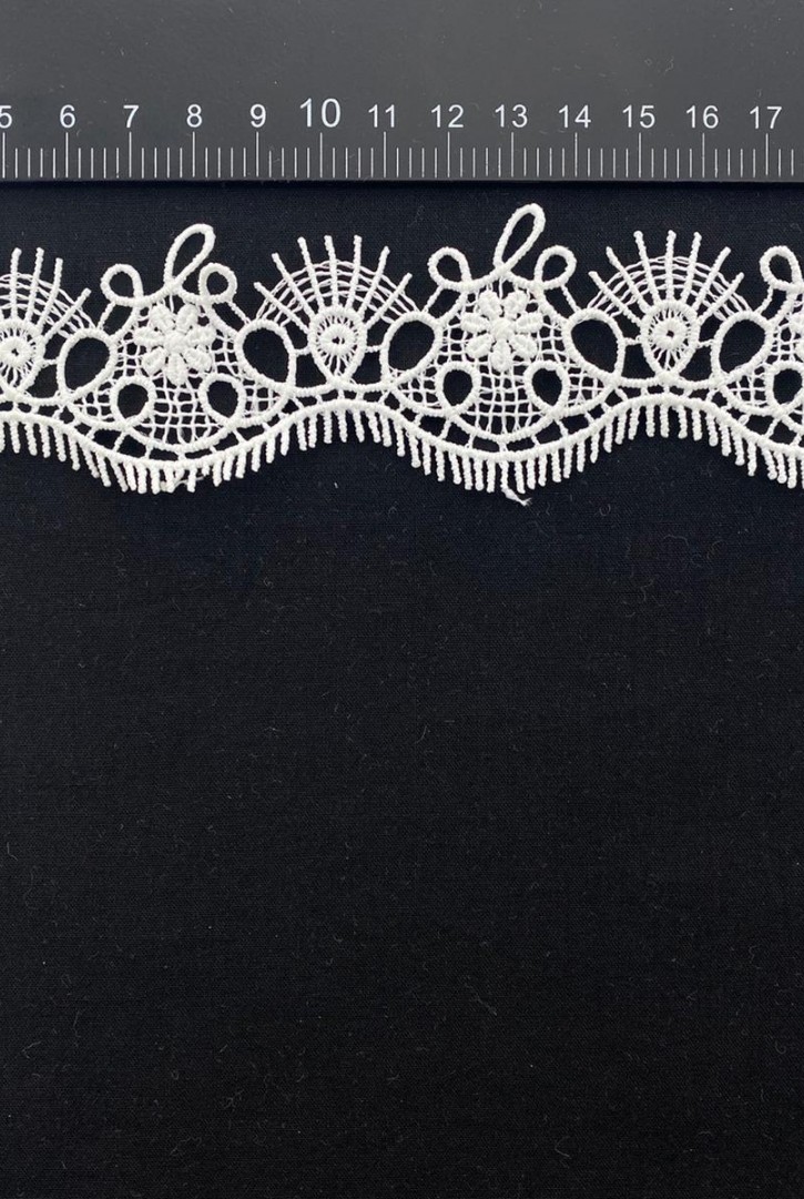 5 cm Mat Ham Polyester Yerli Güpür Brode Bant 5 cm Mat Ham Polyester Yerli Güpür Brode Bant