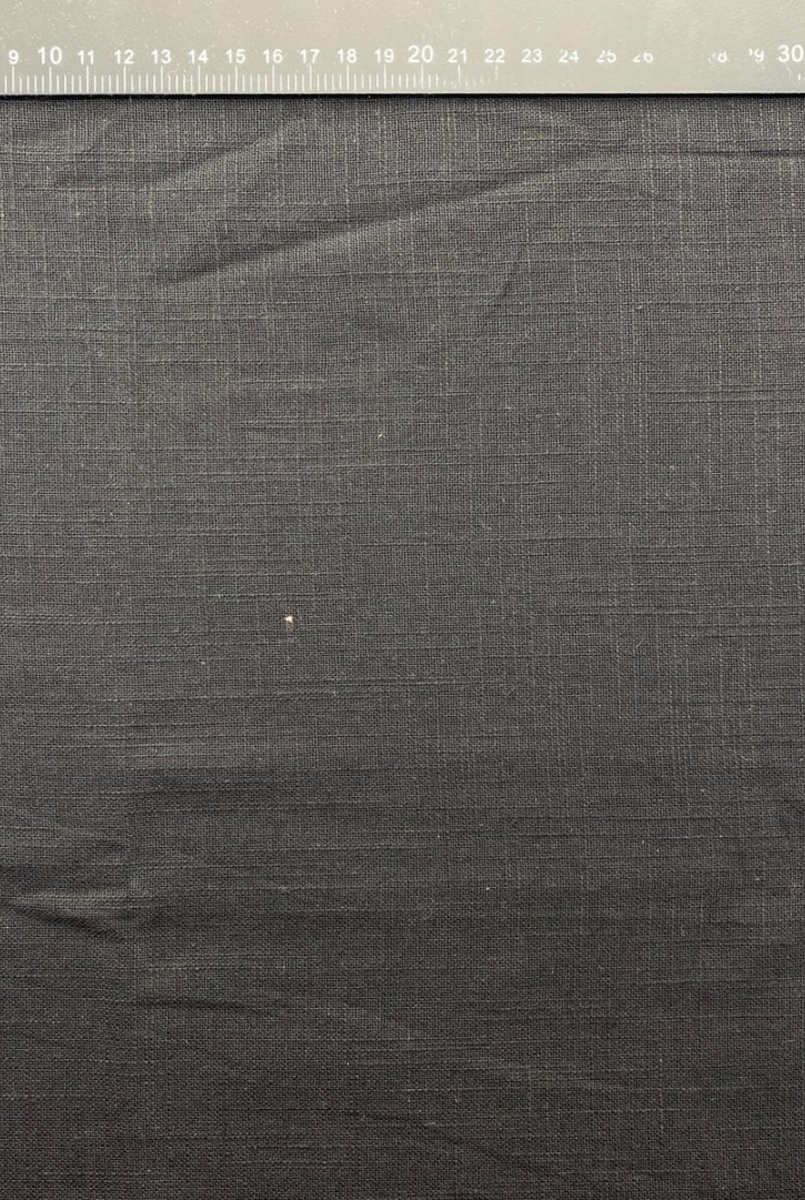 13252 KETEN KUMAŞ/YERLİ/LEZ/FLAMLI/PAMUK/SİYAH/150 CM