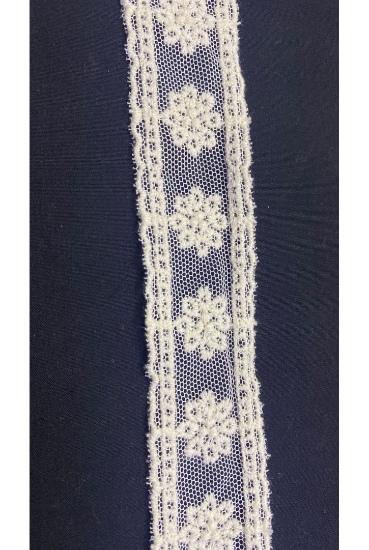 Ham Pamuk Tül Üzeri Brode Bant