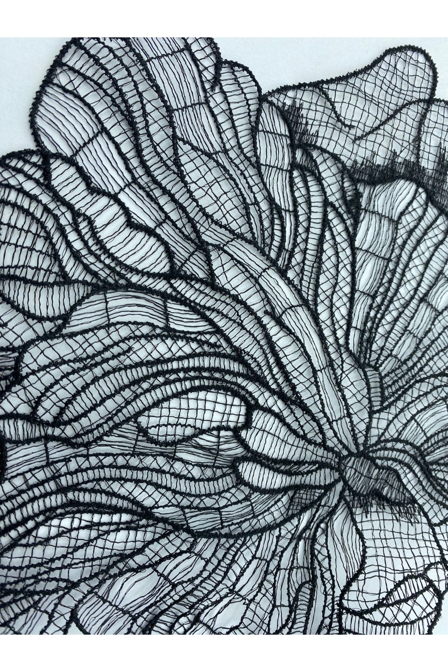 20694 TIĞ İŞİ/İTHAL/BANT/POLYESTER/APLİK/SİYAH/45 CM