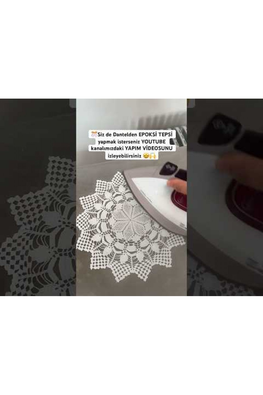 7733-METRE 15 cm Ham Güpür Bant Brode