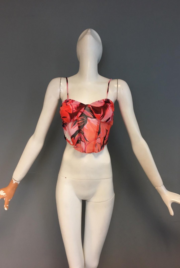 Turuncu Kırmızı Büstiyer