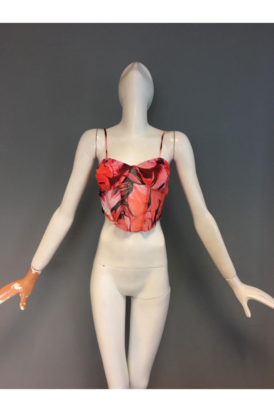 Turuncu Kırmızı Büstiyer