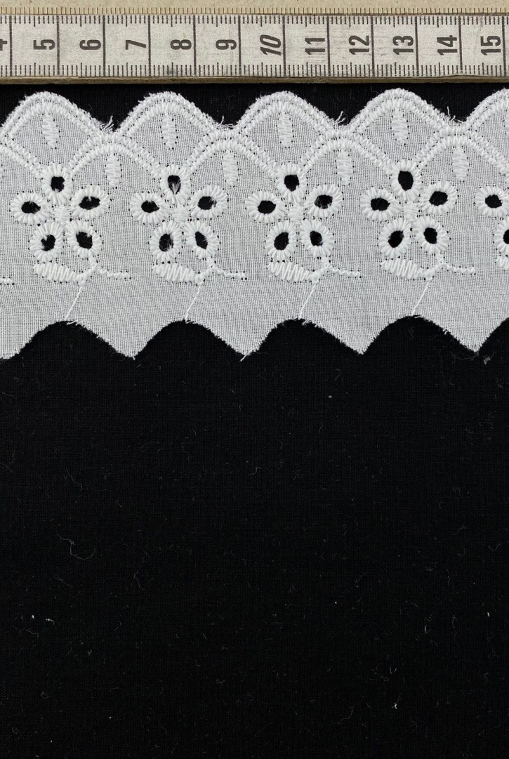 5 cm Kasar İşlemeli Mat Polyester Vual Brode Bant