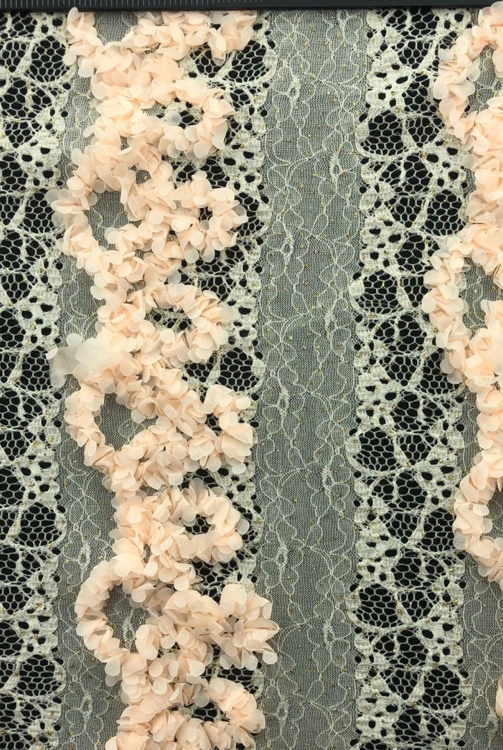 3 Boyutlu Simli Somon Yerli Dantel