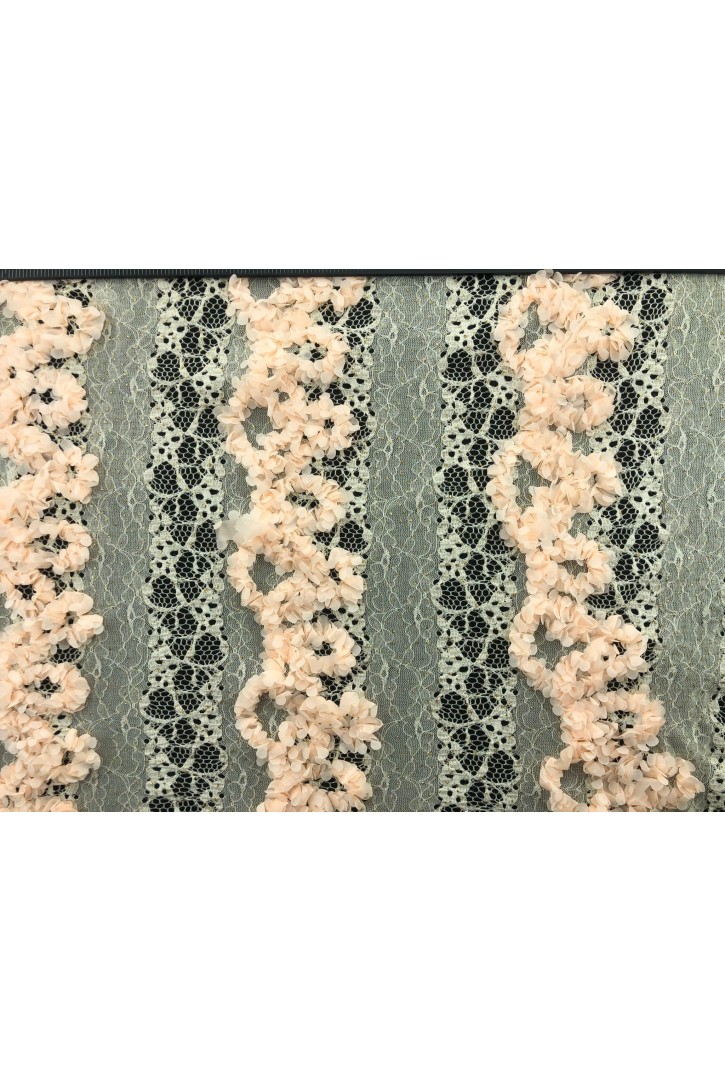 3 Boyutlu Simli Somon Yerli Dantel