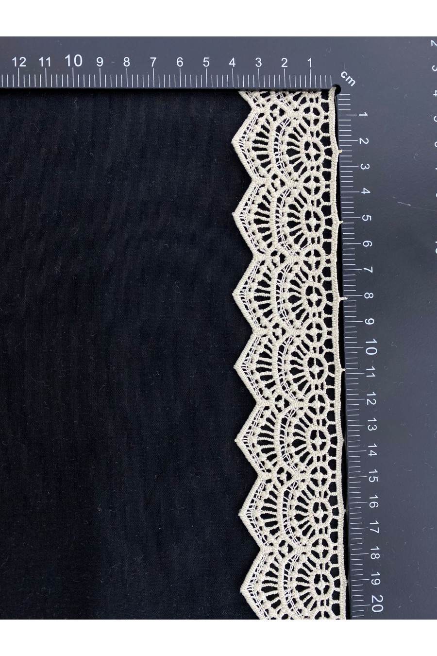 Bej Güpür Yerli Brode Bant