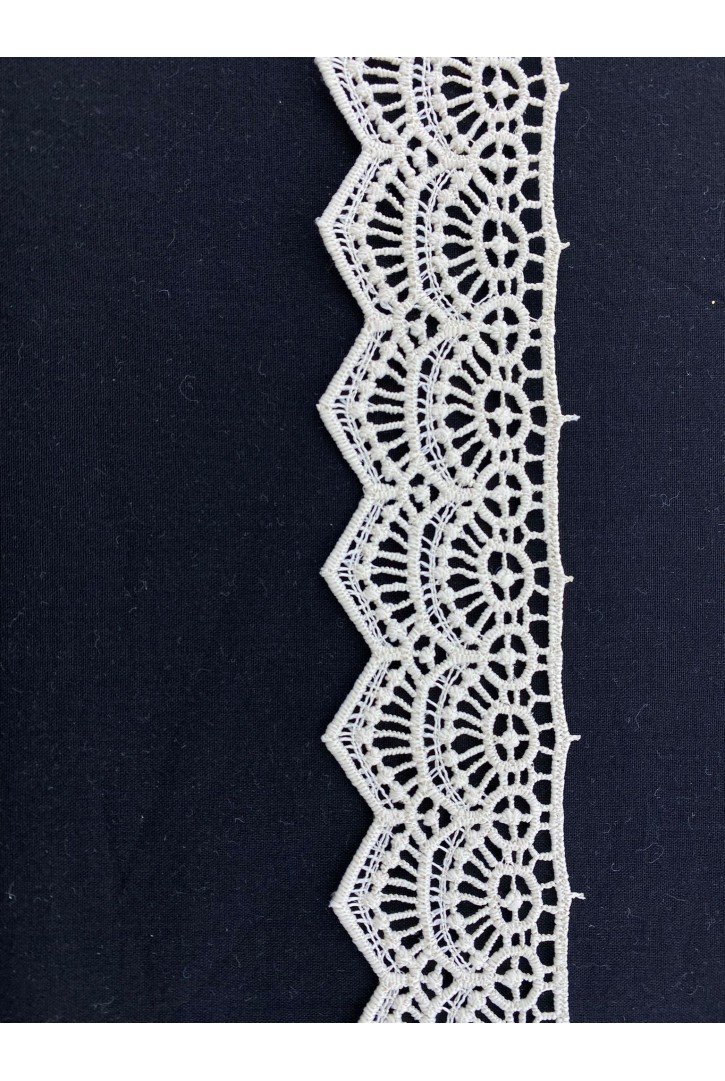 Bej Güpür Yerli Brode Bant