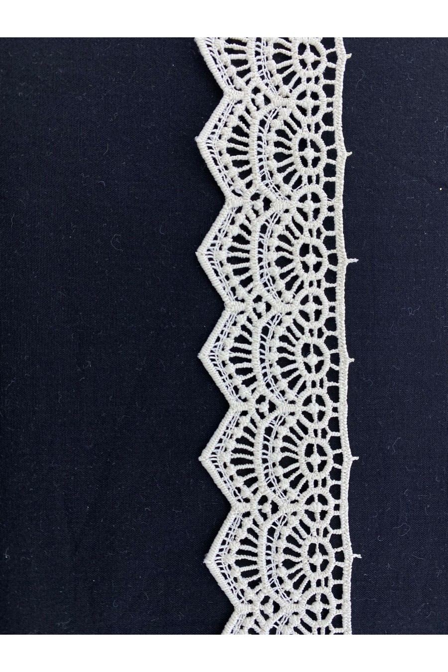 Bej Güpür Yerli Brode Bant