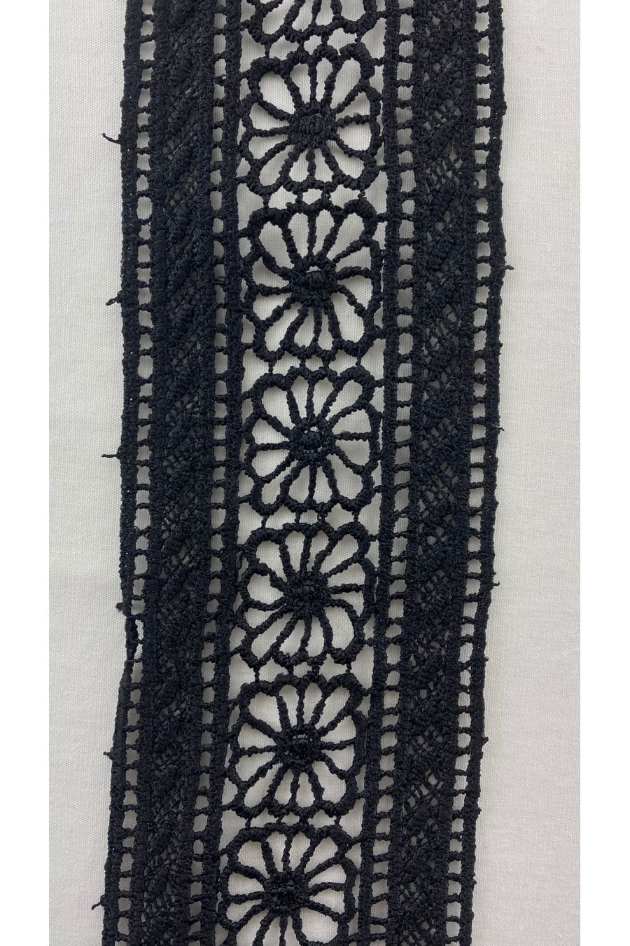 Siyah Mat Polyester Brode Bant