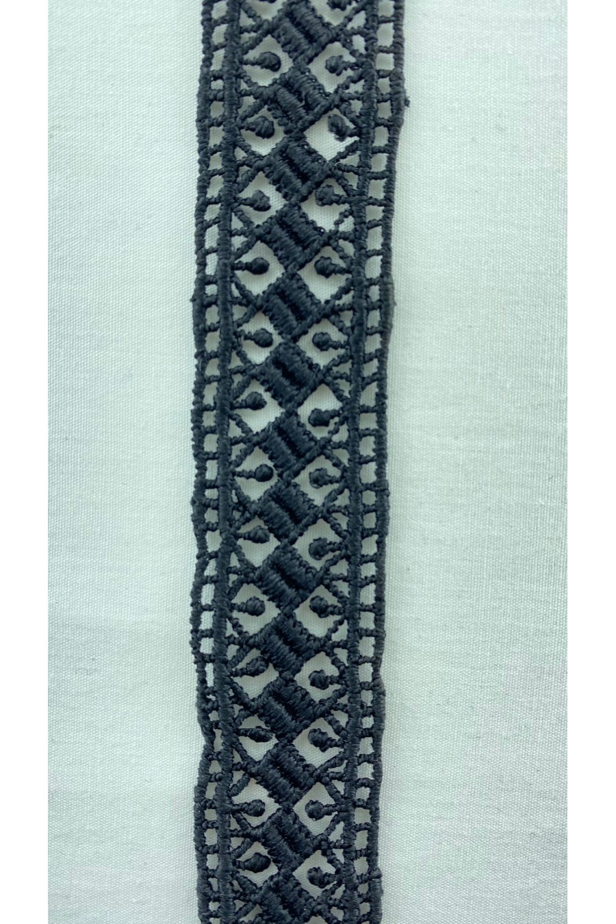 Brode Siyah Mat Polyester Bant Kumaş