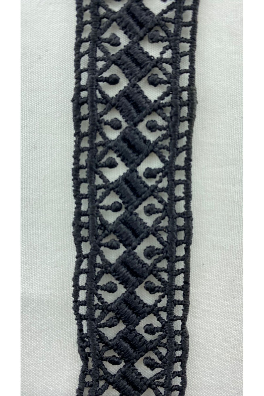 Brode Siyah Mat Polyester Bant Kumaş