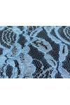 Fuar Mavi Renkli Polyester Dantel