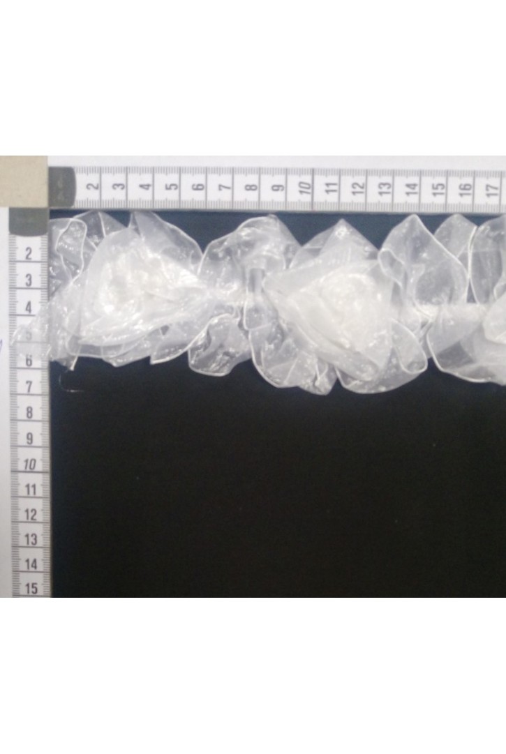 Ham Organze Üzeri Likralı Polyester Şerit