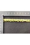 1 cm Açık Sarı Mat Polyester Güpür Bant, Yerli
