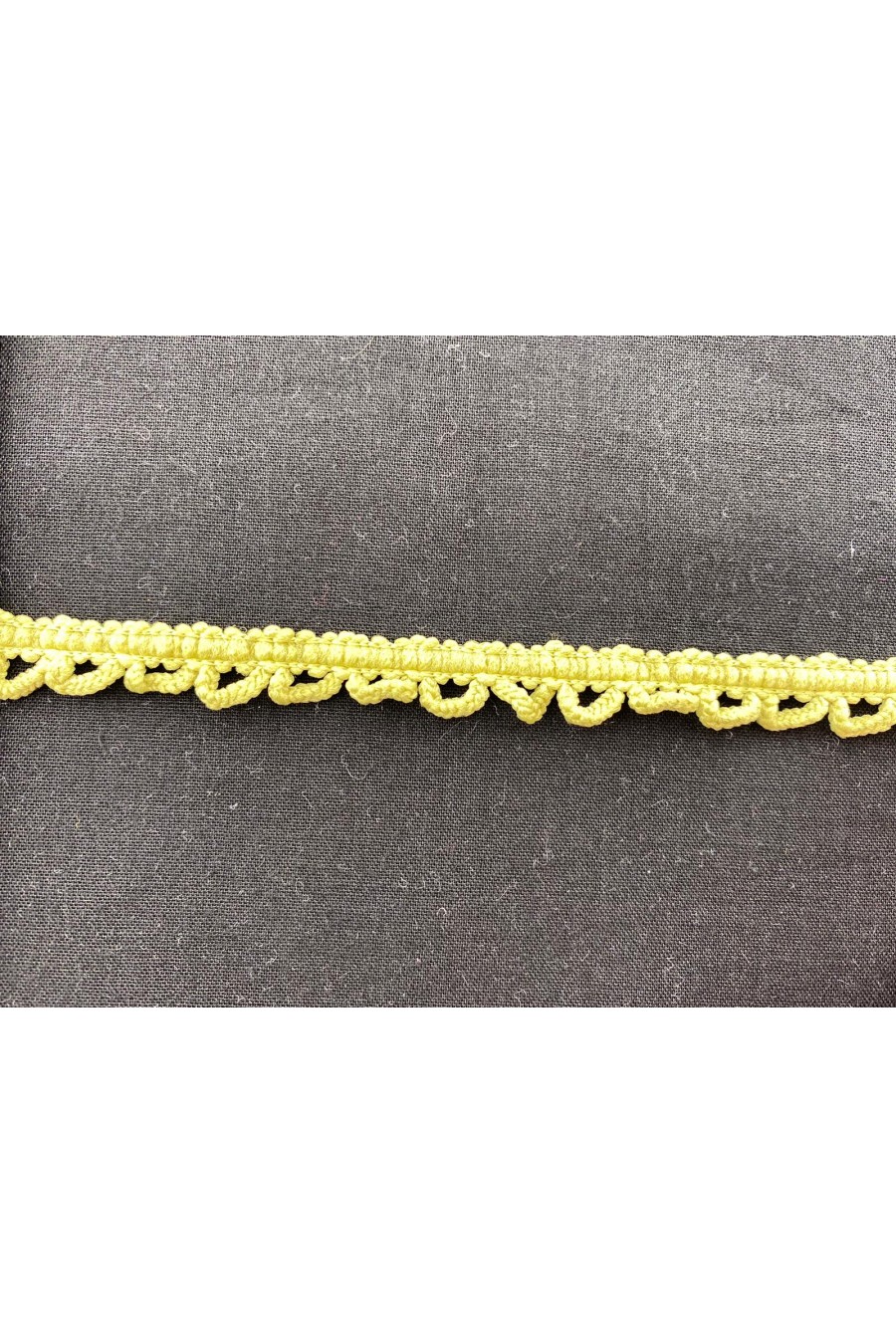 1 cm Açık Sarı Mat Polyester Güpür Bant, Yerli