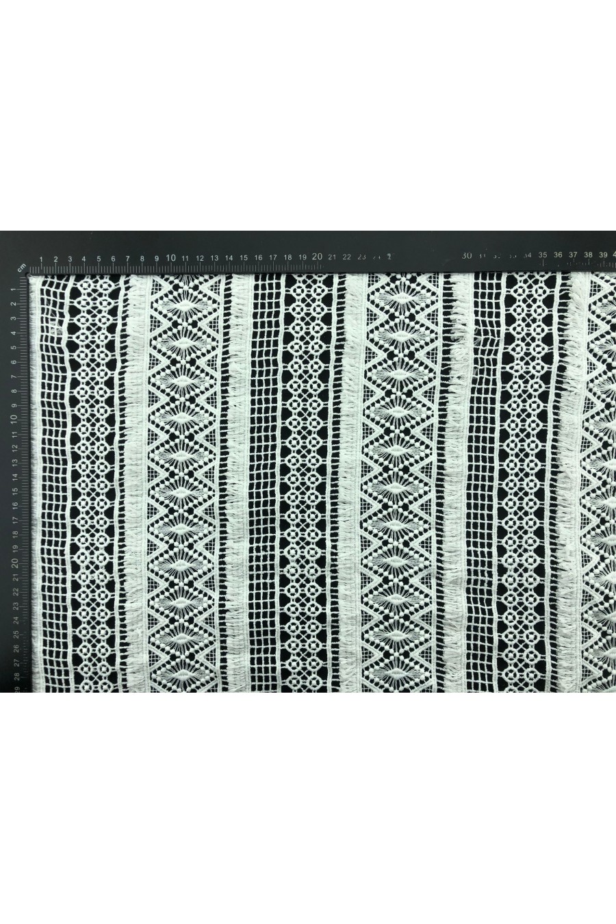 Ham Renk Güpür Polyester Brode