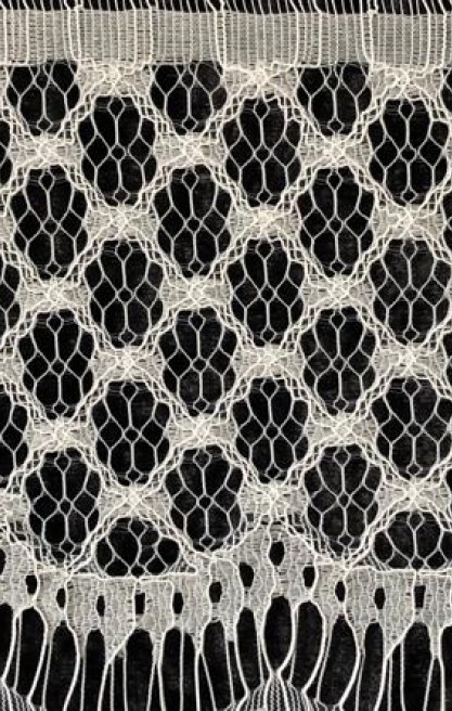 Fikslenmiş Naylon Sakallı Kordlu Dantel Bant