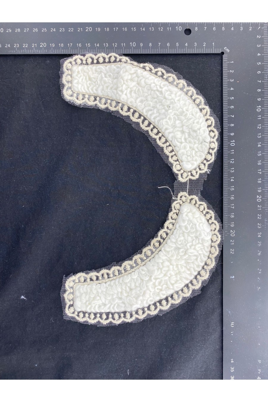 1224-ADET Ham Pamuk Yün Brode Yaka - 25 cm