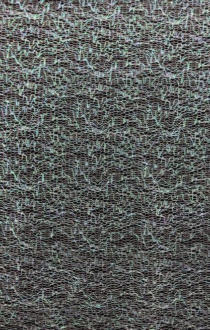 Hologram Detaylı Naylon Yerli Tül Kumaş - 150 cm