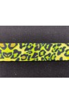 Neon Yeşil Leopar Desenli Şerit Bant, 3 cm