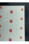 Oranj Renk Dokuma Viskon Polyester Pamuk Kumaş