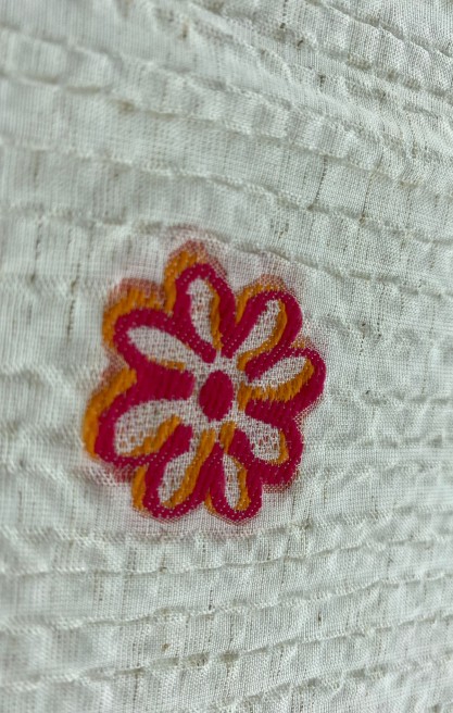 Oranj Renk Dokuma Viskon Polyester Pamuk Kumaş