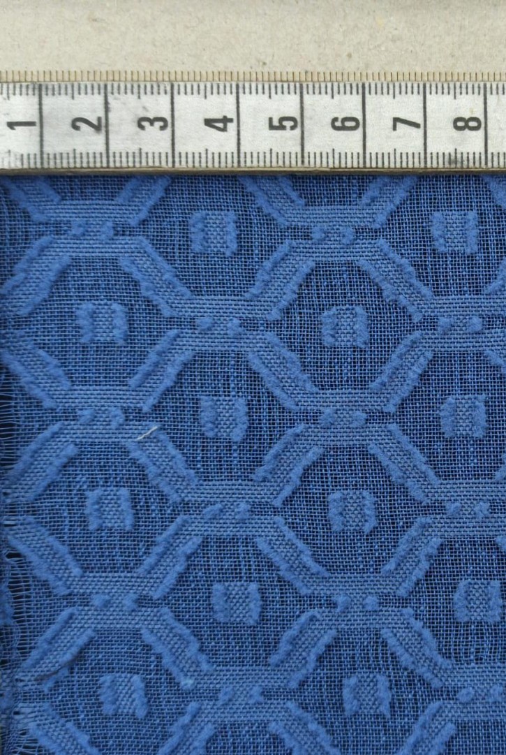 İndigo Dokuma Kumaş - Yerli Polyester (11379)