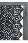 Siyah Şardonlu Mikro Polyester Dantel | Yerli Üretim