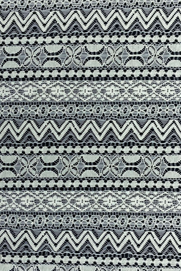 Fiksli Tül Üzeri Pamuk Naylon Dantel