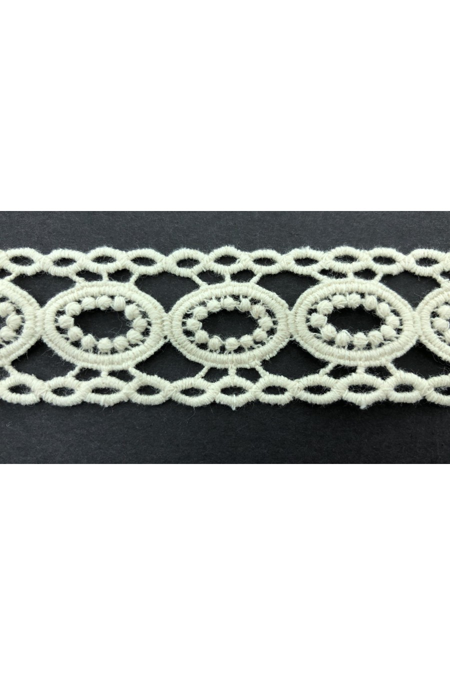 6516-METRE Kuş Gözü Bant Brode Kumaş, Pamuk