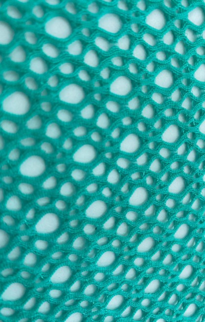 Yeşil Likralı Naylon Kordlu Dantel