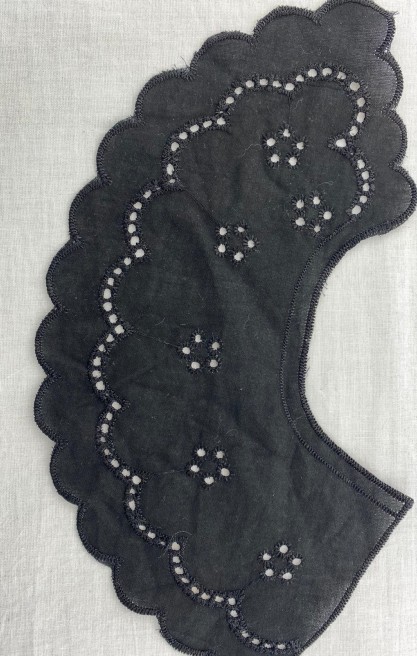 Siyah Mat Polyester Vual Yaka, Yerli