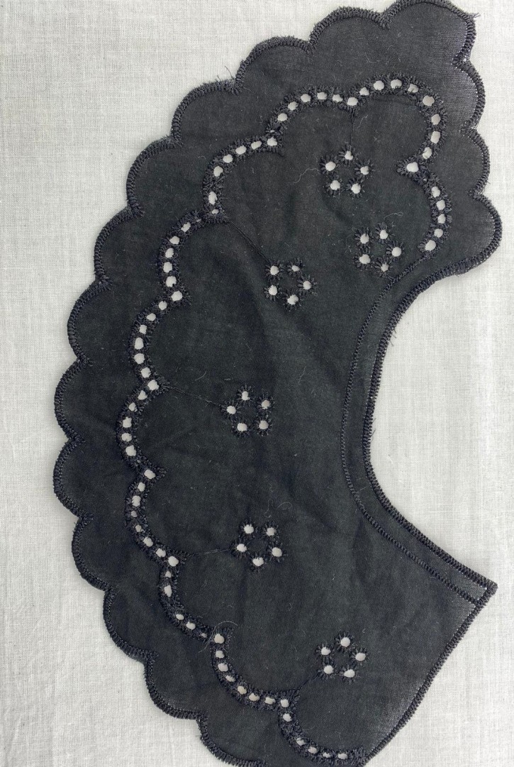 Siyah Mat Polyester Vual Yaka, Yerli