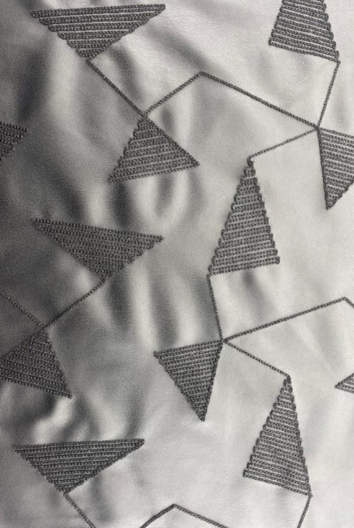 18867 DERİ/YERLİ/LEZ/SÜZENELİ/SİYAH ZEMİN - SİYAH İP