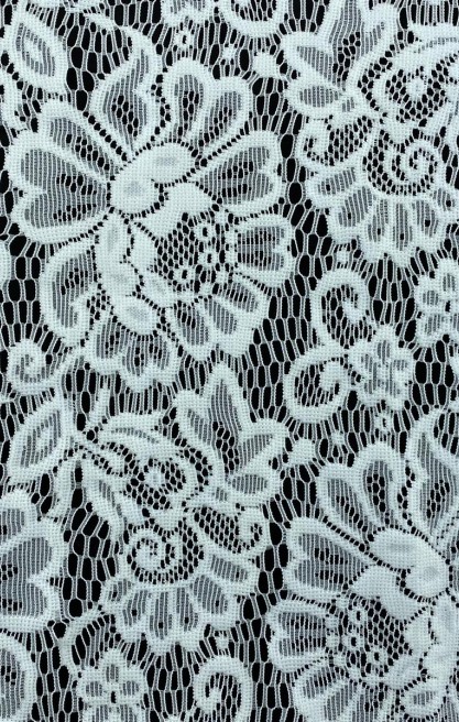 Kabartmalı Fiksasyon İşlemli Naylon Dantel