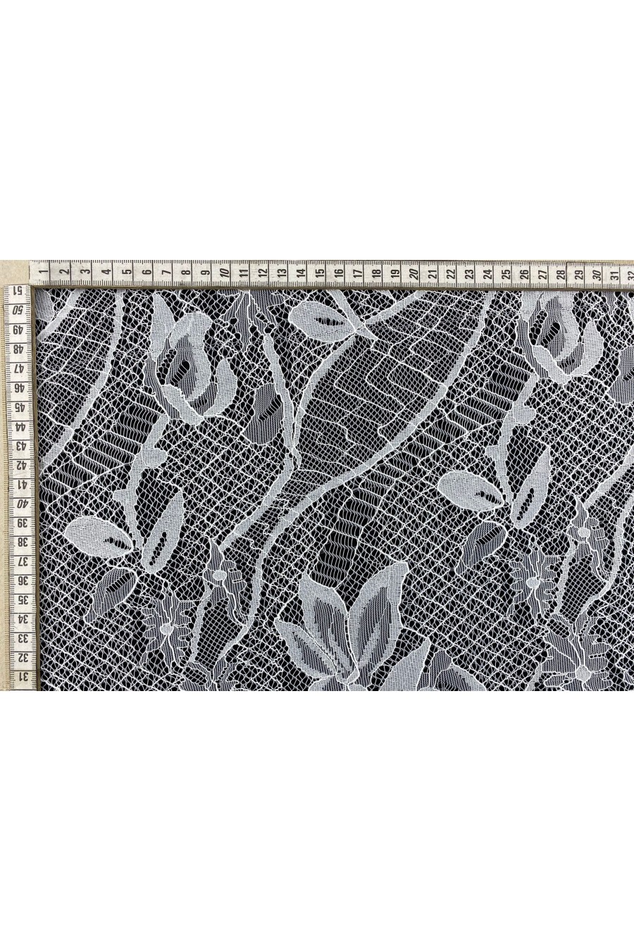 Fikslenmiş Naylon Kordlu Yerli Dantel