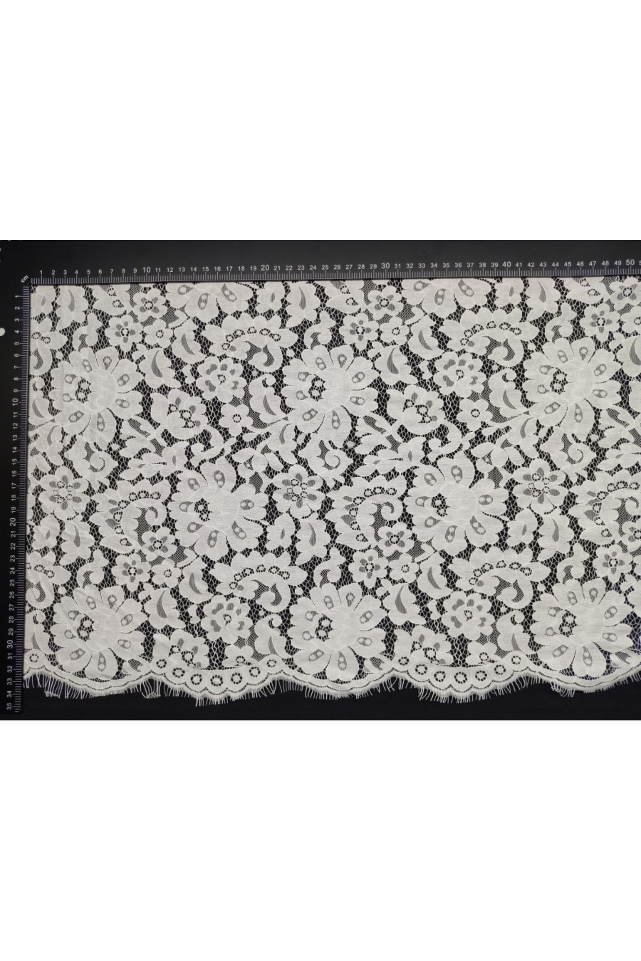 Bej Naylon Kordlu Dantel