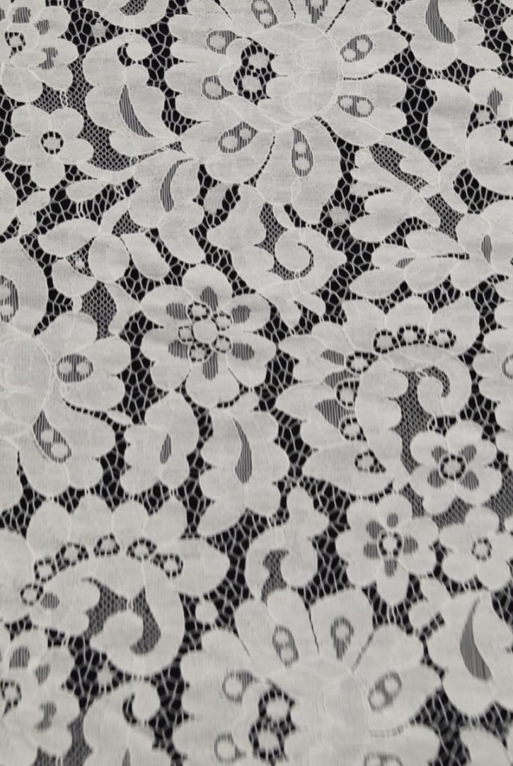 Bej Naylon Kordlu Dantel