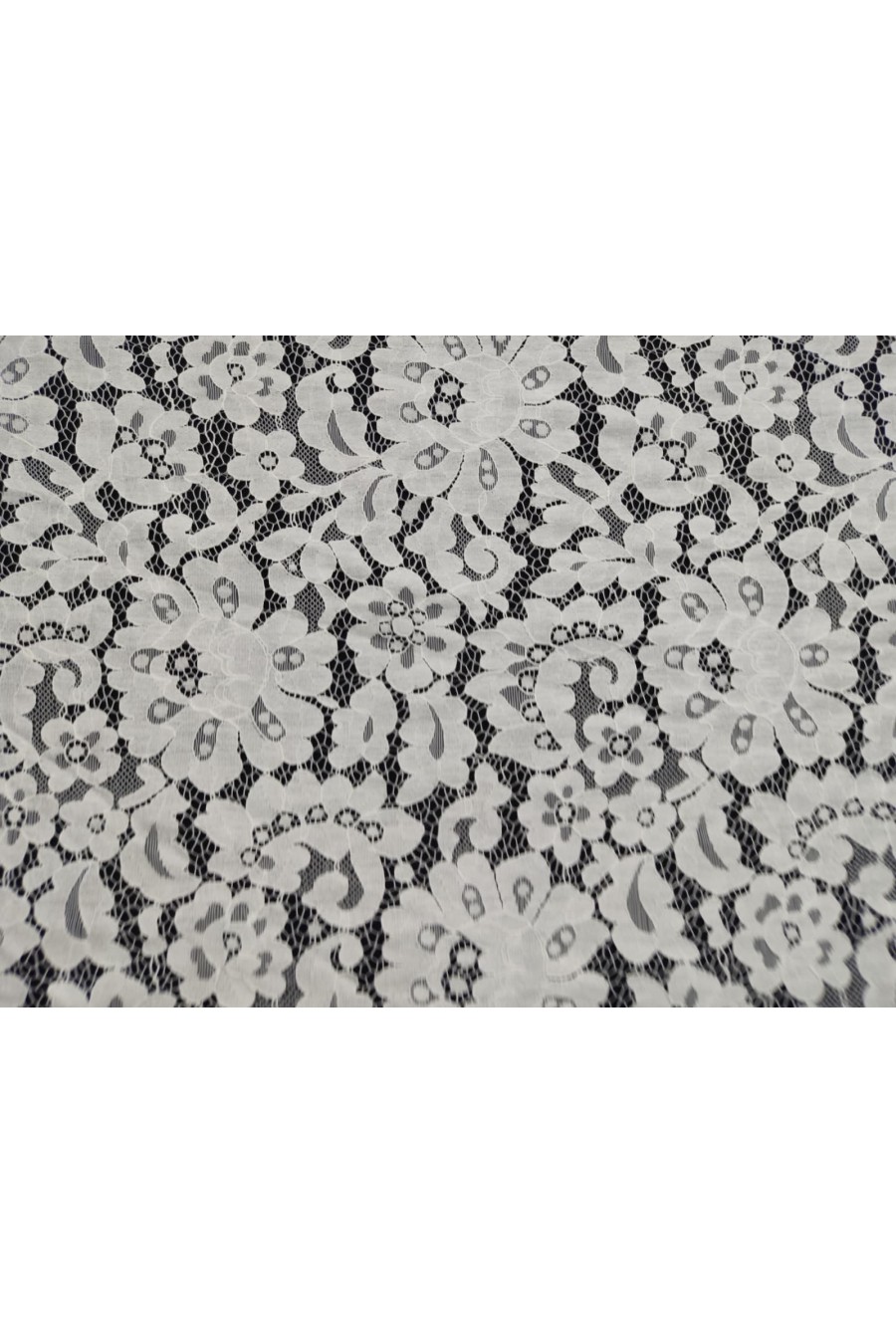 Bej Naylon Kordlu Dantel